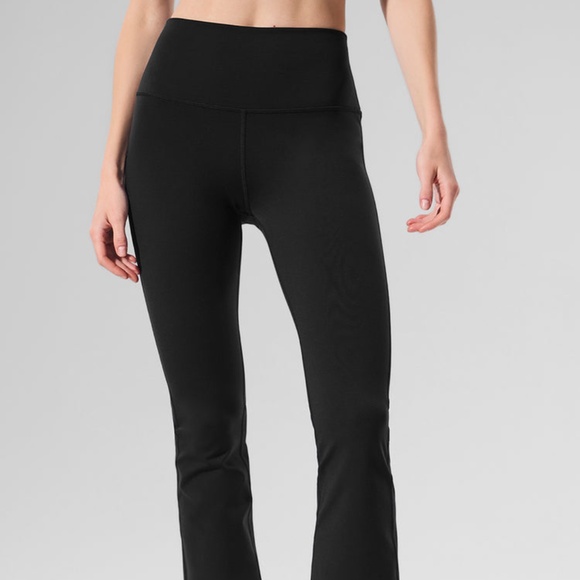 ALO High-Waist Bootcut Leggings - Black (Small) - Picture 9 of 11